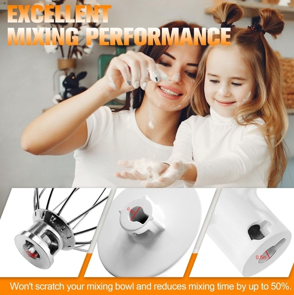 INCREDIBLE Set of 3 Mixer Attachments ♥︎ Wire Whip ♥︎ Dough Hook ♥︎ Flat Beater - Picture 1 of 10